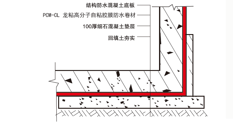 龍粘高分子自粘膠膜防水卷材